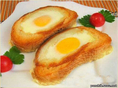 Бутерброды с яйцом Сюрприз