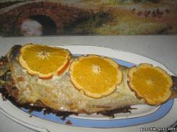 Рыбка Фаршированная с Грибами Апельсинами